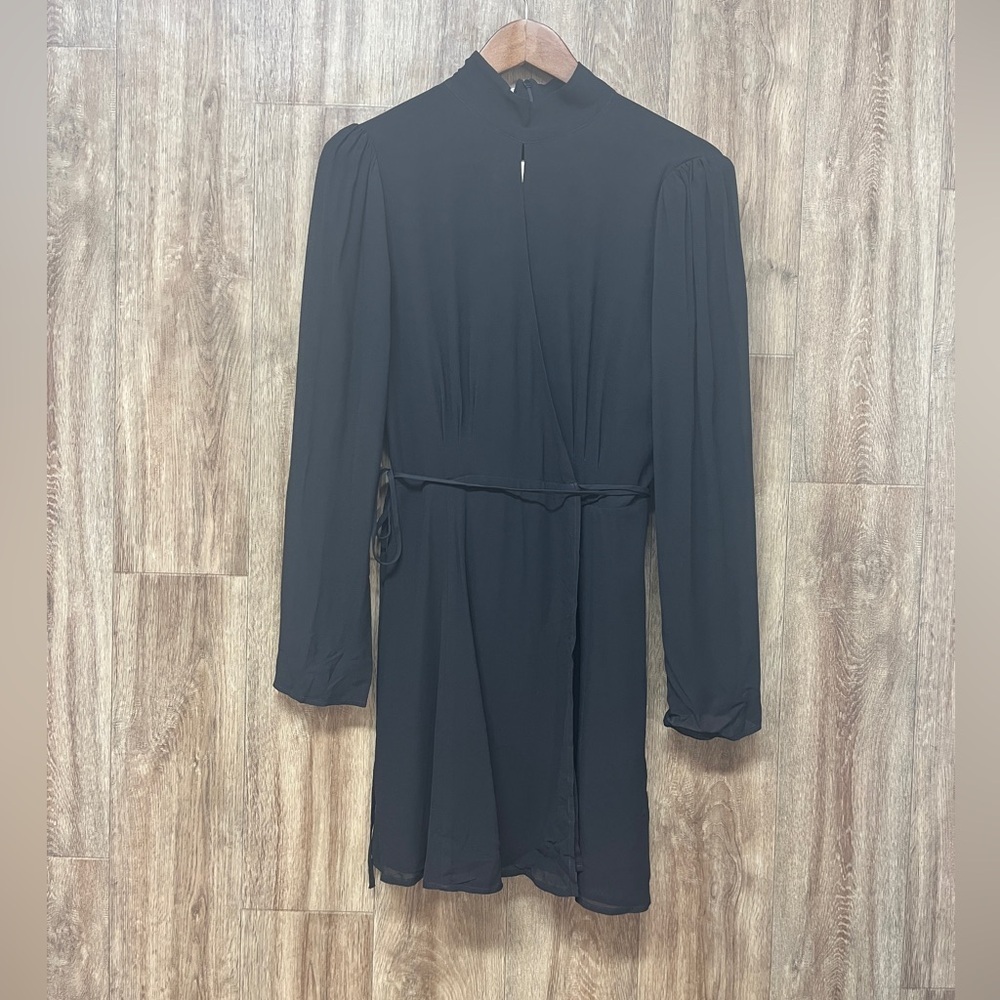 Reformation Otessa Black Mini Dress
